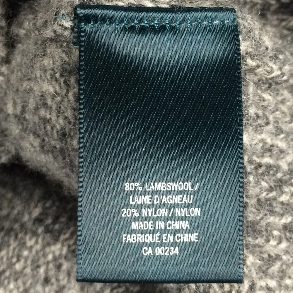 Hudson North Sweater Mens Small Wool Blend Shawl Collar Long Sleeve Grey Outdoor - Picture 9 of 16